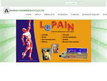 Tablet Screenshot of bharavipharmaceuticals.com